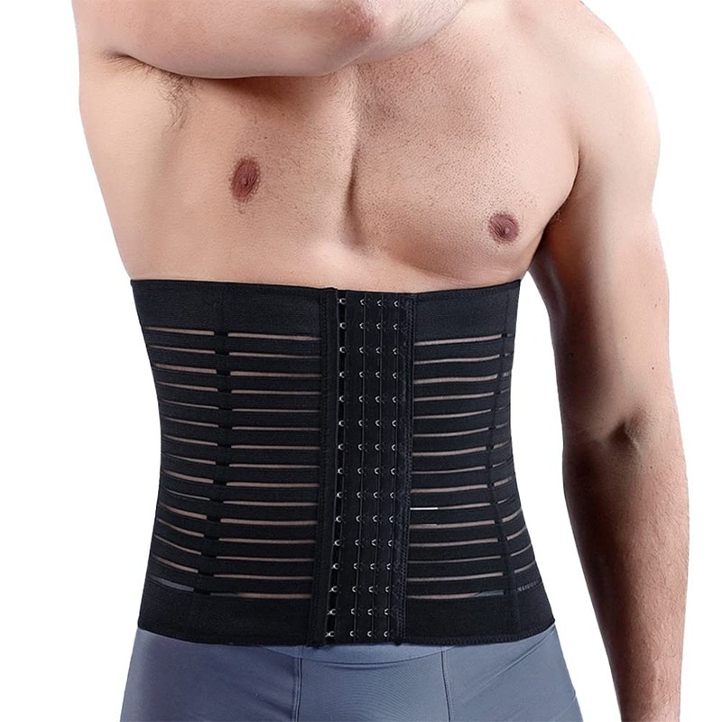[CandyBox] 加圧ベルト【整体師監修】腹筋 ウエストサポーター 腰ベルト お腹引き締め コルセット 腹筋ベルト ダイエット メンズ (3XL,