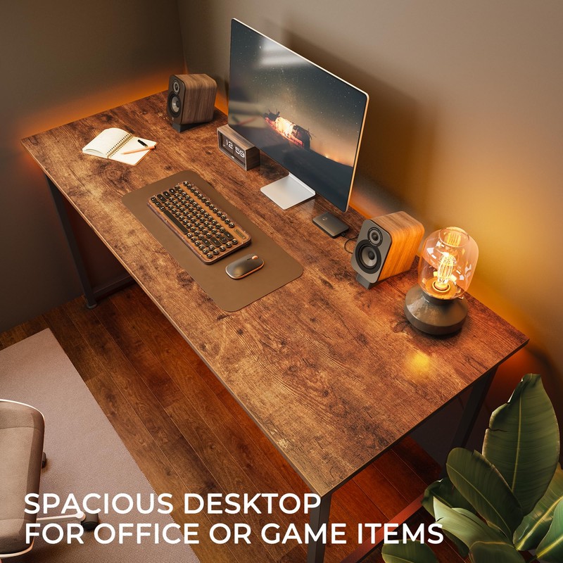 Huuger Computer Desk, 40 Inch Office Desk, Gaming Desk with