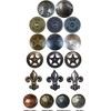 25 Small Clavos Rustic hamered Nailheads in Antique Copper About