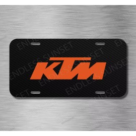 Amel KTM Power sports Motorcycle Bike Off road License Plate Front Auto Tag