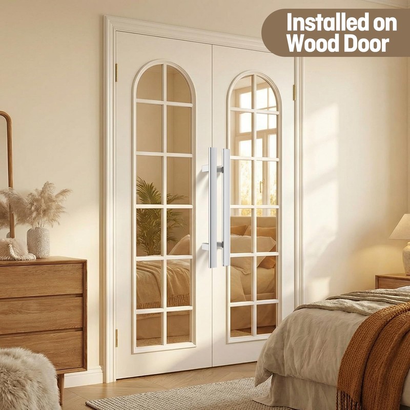 Ranbo H-Shaped 24" Push Pull Door Handle,Back to Back, 400mm