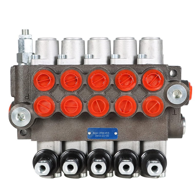 kimllier 5 Spool Hydraulic Valve 13GPM 3600PSI Hydraulic Directional Control