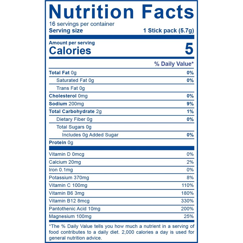 LEAN Hydration Daily Electrolyte Packets Drink Mix | Zero Calories,