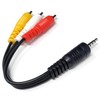 DRUT 25cm short 3.5mm 4 Pole Jack Plug to 3