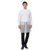 Greenour Disposable Lab Coats for Adults with Pockets White Lab