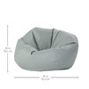 FDP 30" Vinyl Bean Bag Chair, Furniture for Kids and