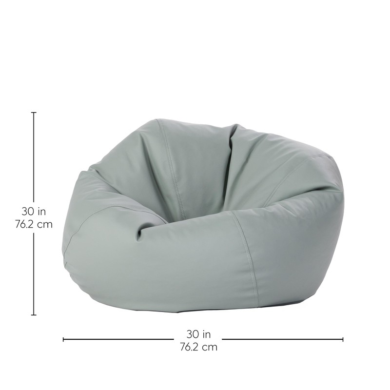 FDP 30" Vinyl Bean Bag Chair, Furniture for Kids and