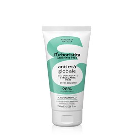 L'Erboristica Athena's - Natural Facial Cleansing Gel Antiage - Gentle Anti-Aging Remover - Face Cream with Hyaluronic Acid - 150ml