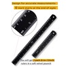 Zotemo Metal Rulers, 6 and 12 Inch Aluminum Scales with