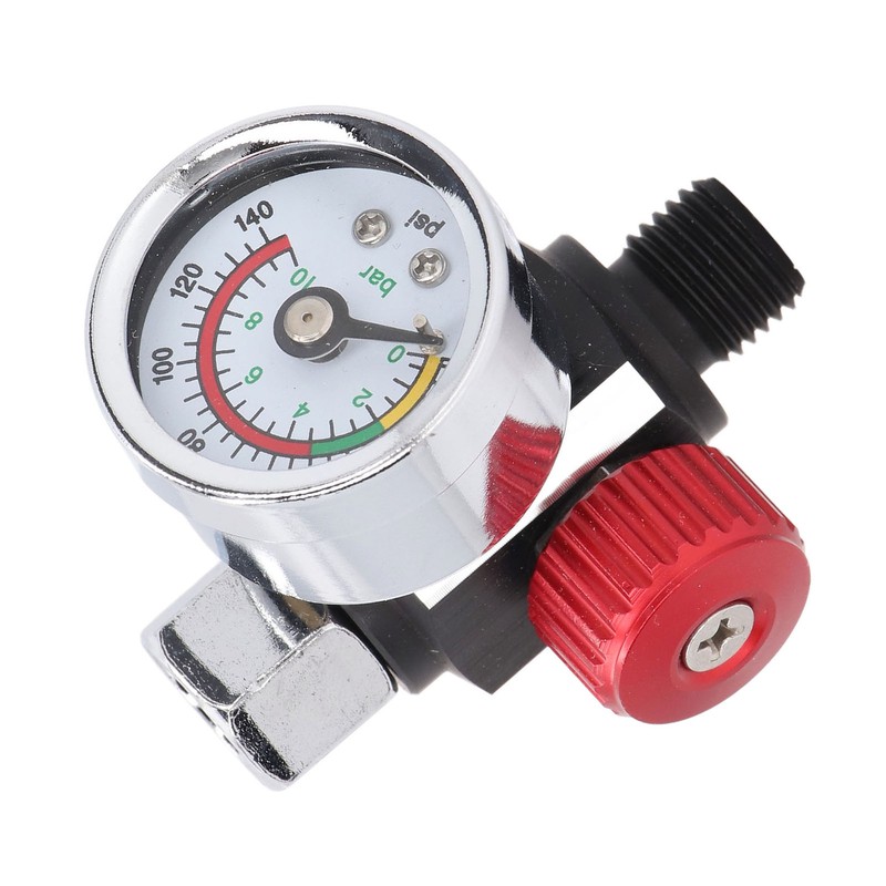Spray Gun Air Pressure Regulator Aluminum Alloy High Accuracy Adjustment