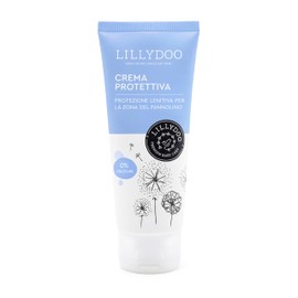 LILLYDOO Crema Protettiva Lenitiva per il Cambio Pannolino, per Pelli Sensibili di Neonati e Bambini, con Aloe Vera, Olio di Albicocca e Olio di Cocco Bio, Senza Profumi né Coloranti, 75 ml