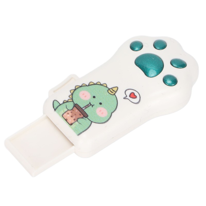 Flash Drive Green Dinosaur Pattern Cat Paw Shape USB2.0 Memory