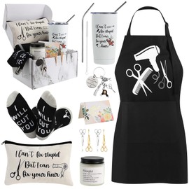 10 Pieces Hairstylist Gifts Christmas Gifts Hairdresser Gifts Set for Women Hair Stylist Appreciation Gift Set Women Christmas Gifts for Hairdresser Funny Gifts for Hair Stylist Female