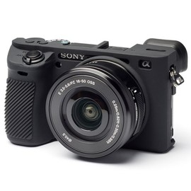 DISCOVERED イージーカバー ソニーα6500 用 カメラカバー ブラック 液晶保護フィルム付き