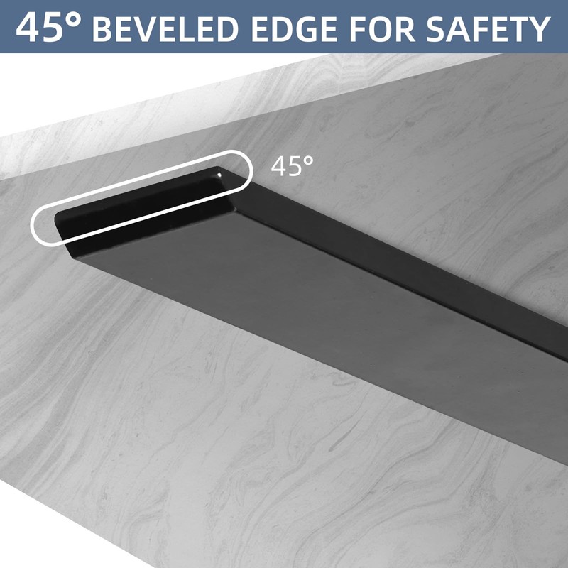Hidden Island Countertop Support Bracket, Solid Heavy Duty Floating Shelf