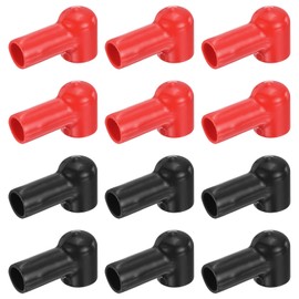 MECCANIXITY Battery Terminal Cover, 8 Pcs Battery Terminal Protector Truck Battery Terminal Cover Positive Negative Poles Stud Covers L12-16-45mm for Car Accessories Truck Marine Boat