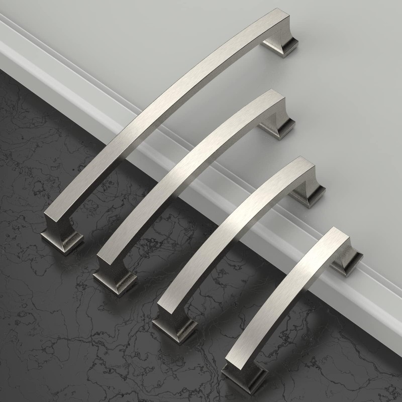Amerdeco 10 Pack Brushed Satin Nickel 3.75 Inch(96mm) Hole Centers