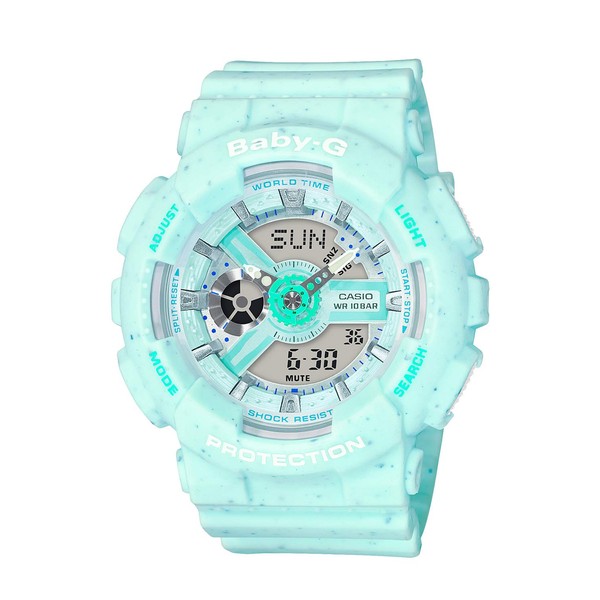 Casio BA-110PI-2AJF Baby-G Watch, Ice Cream Pastel Series, Women's, Mint, icecreme colors series limited model, Ice Cream Pastel Series Watch