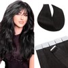 Tape-in real hair extensions, hairpiece, 100% Remy human hair