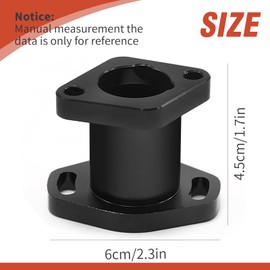 DUZFOREI Intake Pipe Inlet Manifold Kit, Black CNC Inlet Pipe Manifold with Gasket Screws, Replacement for Coleman ct200u bt200x GX160 GX200