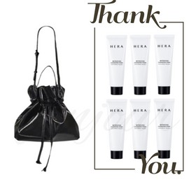 Hera Leather Bokjori Bag + Hera Refreshing Cleansing Foam 300g (6 pieces of 50g) Set / 헤라 레더 복조리 백+헤라 리프레싱 클렌징 폼 300g (50g 6개) 구성 세트