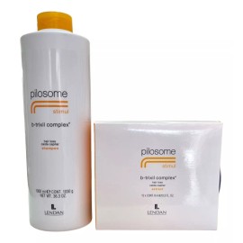 Lendan Kit Lendan Pilosome Shampoo 1lt + Ampolletas 12 Pzas