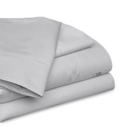 SGI bedding SGI bedding Luxury 4 Piece Emperor/Wyoming King(84" W x 84" L) Egyptian Cotton Sheet Set - 600 Thread Count, 15" Inch Deep Pocket Sateen Weave, Long Staple, Breathable, Soft Premium Cotton - Lt. Gray