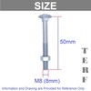 TERF® M8 X 50mm Cup Square Carriage Bolt and Nut