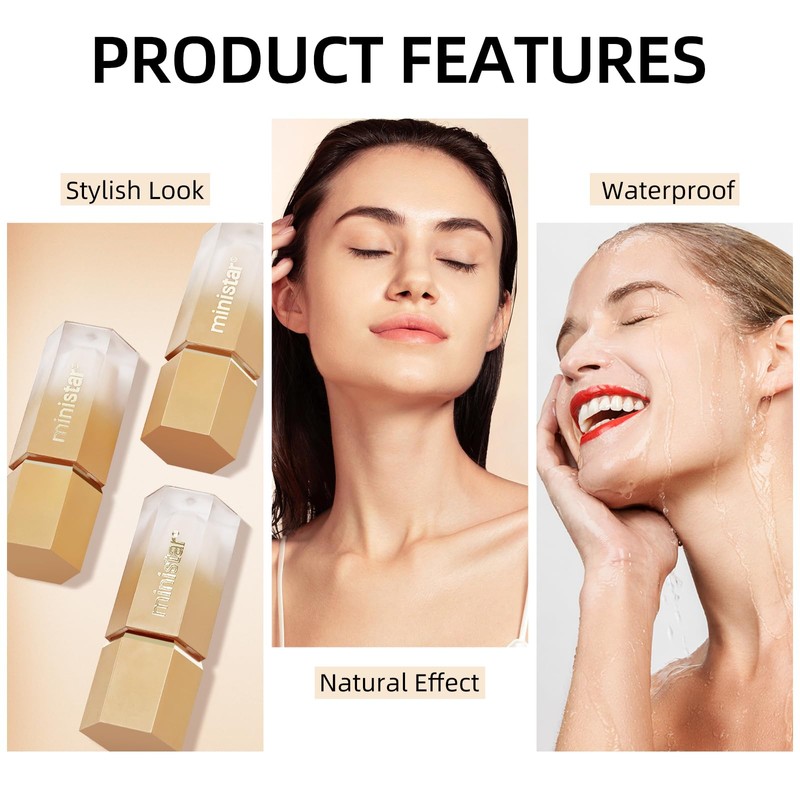 BEFIVECOK Liquid Concealer Makeup, Full Coverage Cream Face Concealer with