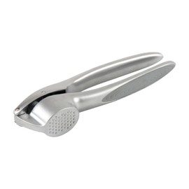 Wiltshire Colour Rush Garlic Press, Chrome Plated, Anti-Slip Soft Grip Handle, Kitchen Garlic Crusher, Press, Mincer, Heavy Duty, Strong and Durable, Easy to Use, Grey, 15.8x3.9x2.8cm