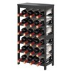 MOGELAFOO 24-Bottle Wine Rack Freestanding Floor, 6-Tier Wine Storage Shelves