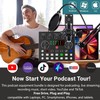 Podcast Equipment Bundle for 2, V8s DJ Mixer Voice Changer