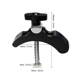 WolfPawn 4Pcs T track Mini Hold down Clamps, Sturdy T Track Accessories for Woodworking & Metalworking, Easy Installation for CNC Router Machines