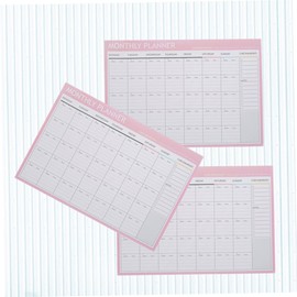 NUOBESTY 3pcs Monthly Memo Pad Notepad for Planning and Organization Schedule Sheets for School and Office Use for Checklists and Daily Reminders