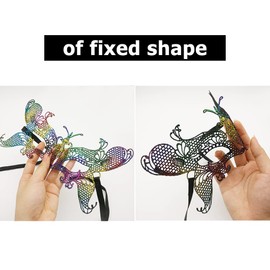 CNYMANY 8 Pcs Couple's Lace Masks Men Women's Sexy Eye-mask for Ball Party Venetian Masquerade Costume - Black, Gold, Silver, Blue