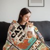 REETOOK Cat Blanket for Cat Lovers, Cat Mom Gifts, Cat