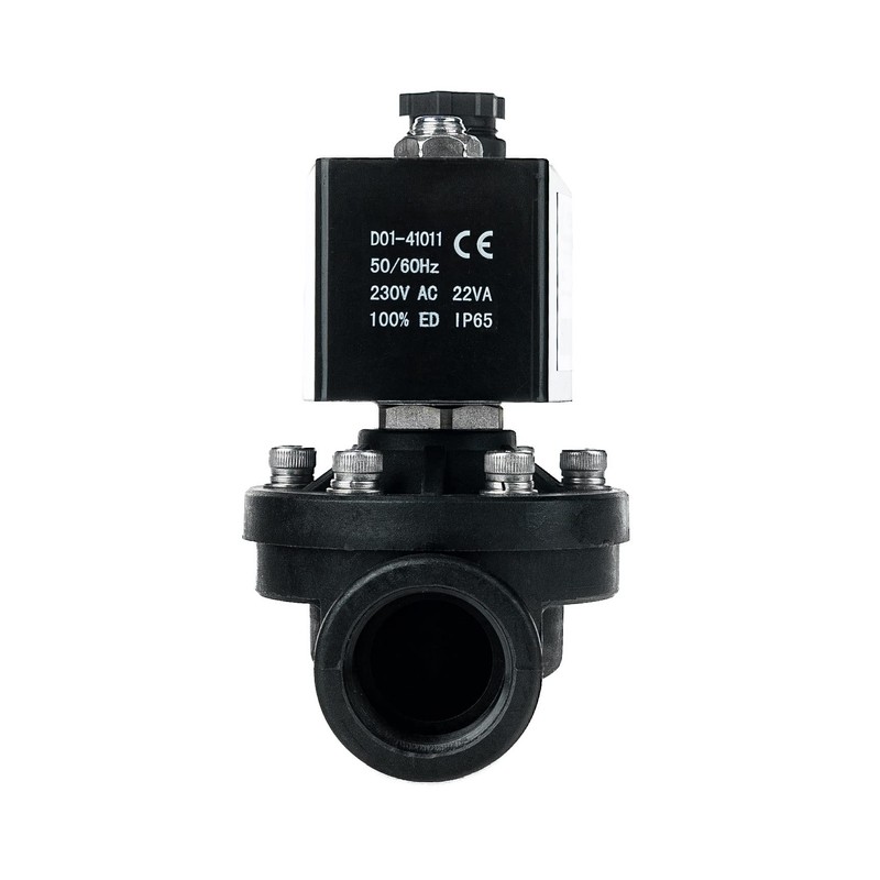 FSA Solenoid Valve Plastic PA6 3/4 Inch 230 V AC