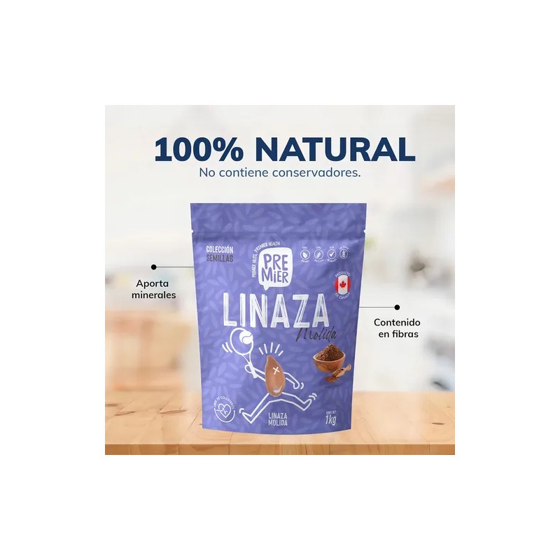 Linaza molida Premier 1kg