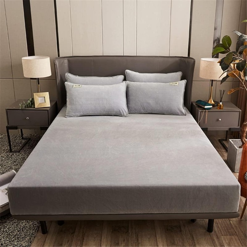 Velvet Fitted Sheet 90 x 200 cm Warm Winter Terry