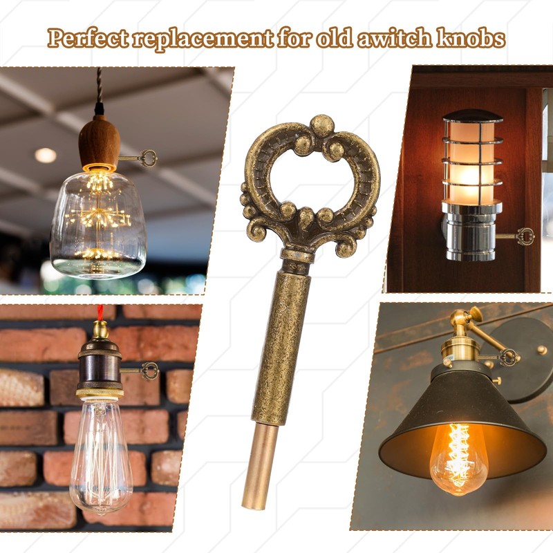 KALIONE 2 Pack Lamp Turn Knob Lamp Turn On/Off Switch