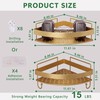 YEMNMFH Corner Shower Shelves - 2 Tier No Drilling Shower
