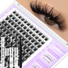 SOFENIDA Lash Clusters Wispy Lash Clusters Kit Cluster Eyelash Extensions 10-18mm Lash Extension Kit Eyelash Cluster Eyelash Extensions Waterproof DIY Individual Lashes Clusters with Soft Thin Band