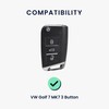 kwmobile Premium Leather Car Key Protective Case Compatible with VW