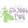 CafePress Sweet Pea 20"x12" Oval Wall Decal, Vinyl Wall Peel,
