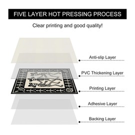 HOMETITUTE 10PCS 12x12 Inch Day of The Dead Skeleton Dance Floor Tiles Peel and Stick Removable Self Adhesive DIY Vinyl Flooring Stickers for Kitchen Bathroom Living Room Entryway Home Decor