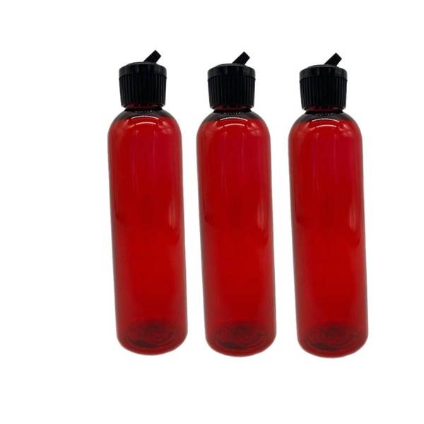 Natural Farms 4 oz Red Cosmo BPA FREE Bottles -