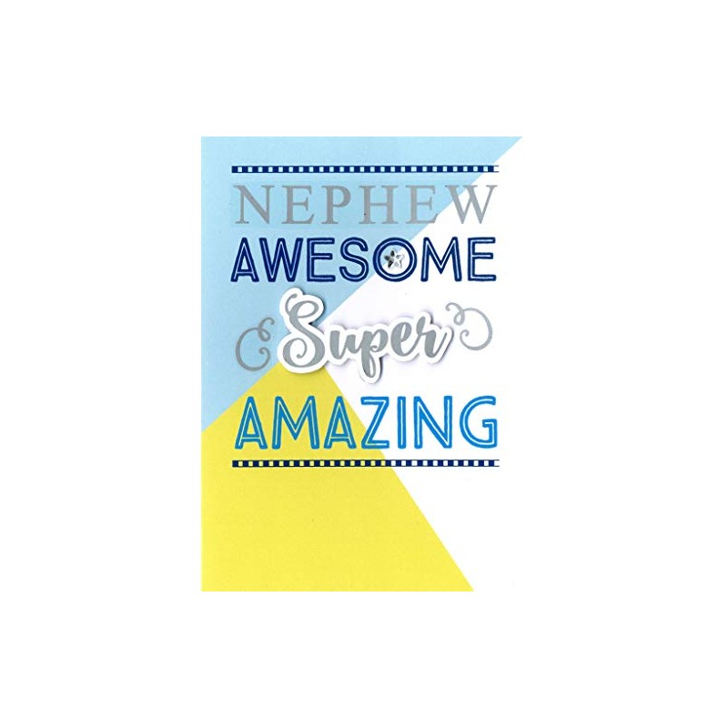 Just To Say Awesome Nephew Birthday Greeting Card Second Nature