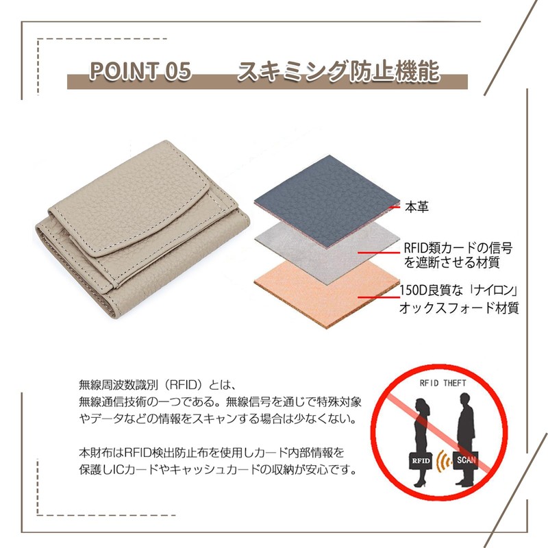 imeetu Mini Wallet, Coin Purse, Mitsuri Wallet, Small Women's, Coin