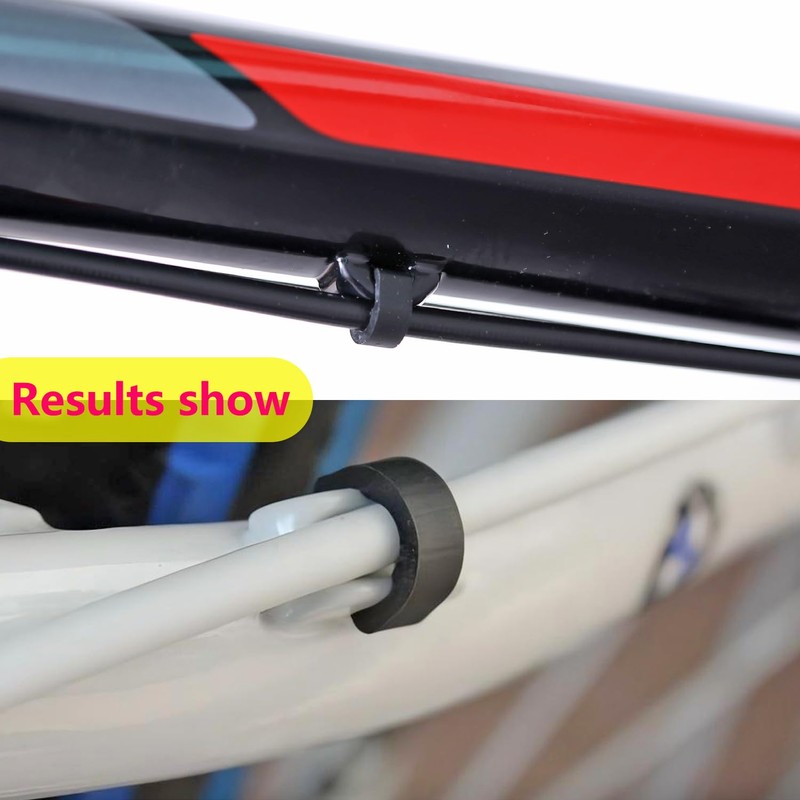 Qrity Pack of 40 Plastic C-Clip, Bicycle Clip, Bicycle Pull