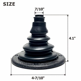 Boat Motor Well Cable Boot - Rigging Steering Protect for Marine Yacht Kayak Electrical Wire Organize, Fuel Lines Diameter 4 7/10" (Black-3Pcs)
